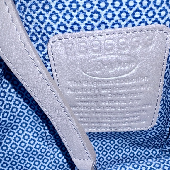 Brighton Barbados Ziptop Hobo Canyon Blue Women’s Bag - Picture 8 of 11